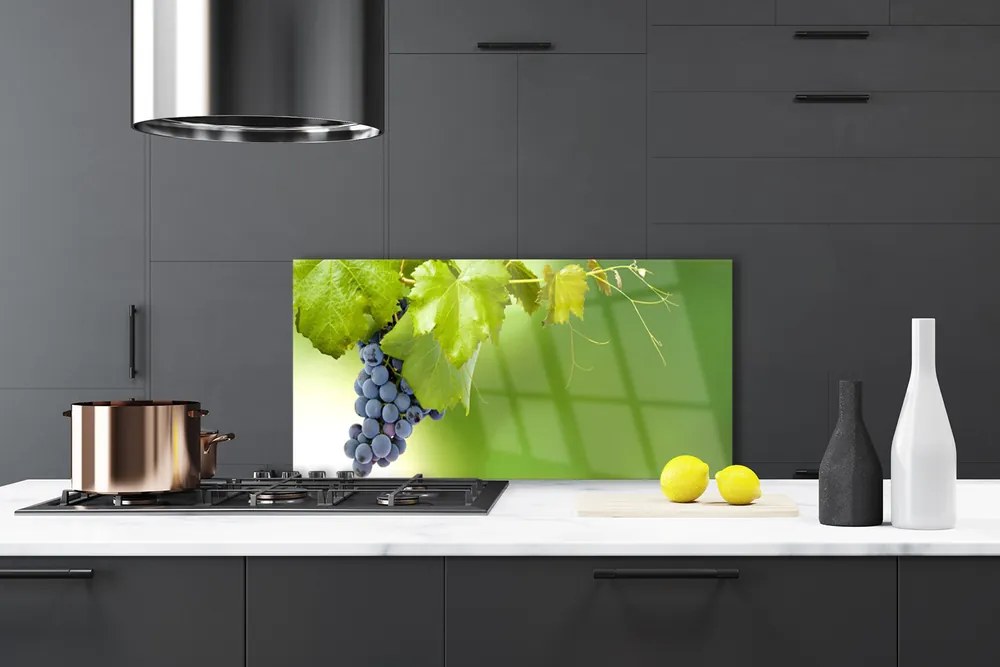 Szkło do Kuchni na Ścianę Dojrzałe Winogrona w Winnicy