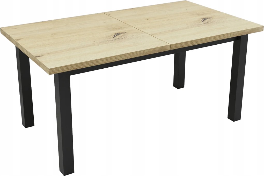 Stół prostokątny rozkładany 90x160/210 Artisan + nogi drewniane