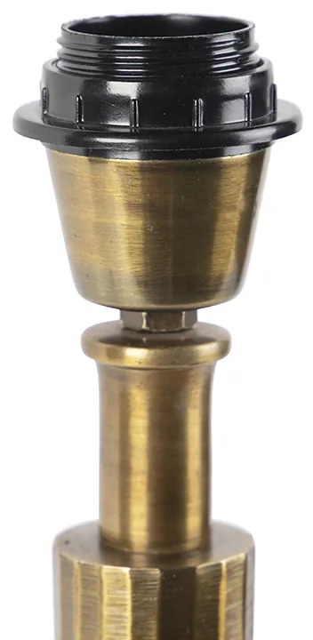 Lampa stołowa art deco brązowa bez klosza - Torre ArtDeco Oswietlenie wewnetrzne