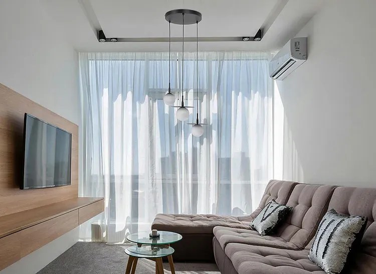 Potrójna nowoczesna lampa wisząca z ruchomymi kloszami - 9X A696 W1-M55