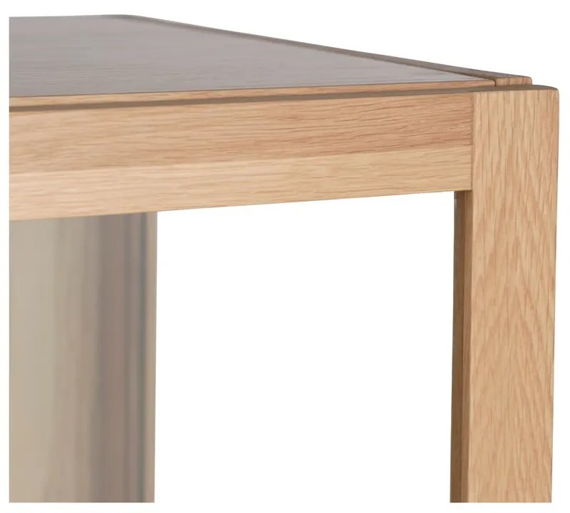 Witryna z litego drewna dębowego 88x140 cm Elba – Unique Furniture