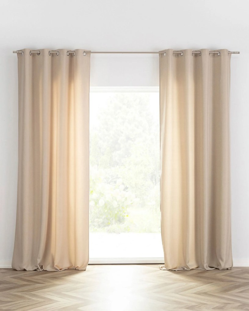 Zasłona BASIC na kółkach 140x280cm beżowy 1 szt.