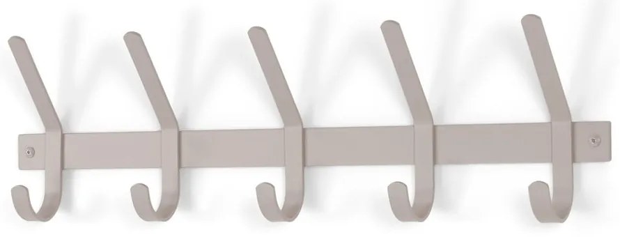 Szarobrązowy metalowy wieszak ścienny 70 cm Dexter – Spinder Design