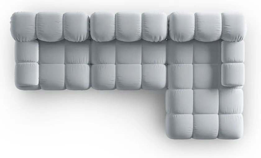 Jasnoniebieska aksamitna sofa 285 cm Bellis – Micadoni Home