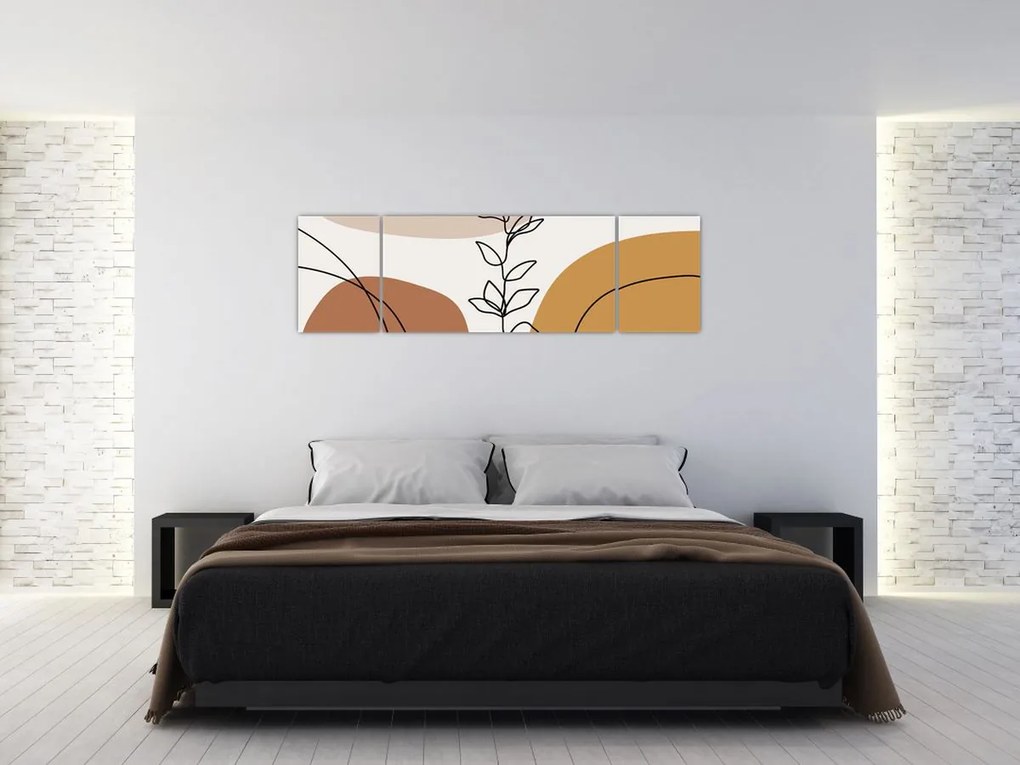 Obraz - Kształty Boho (170x50 cm)