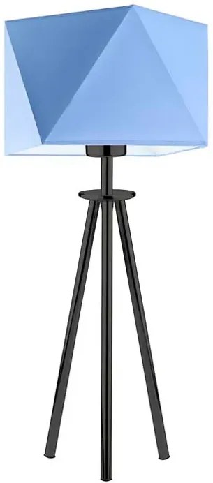 Geometryczna lampka stołowa na czarnym stelażu - P0-L36