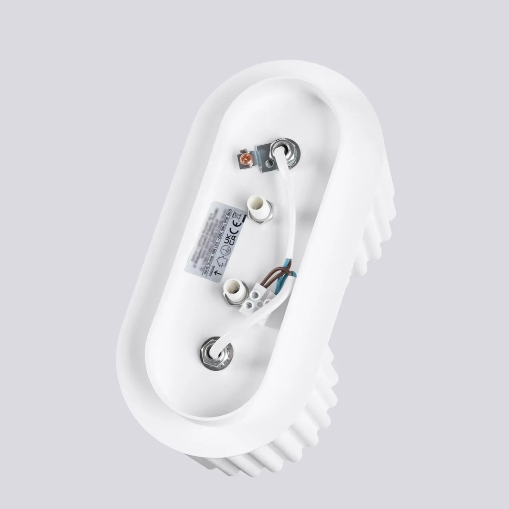 Plafon dwupunktowy AURA 2 biały GU10 ryflowany SOLLUX  LIGHTING