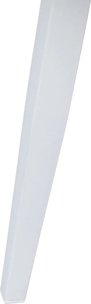 Stolik ogrodowy aluminiowy biały 120x60x43 cm lekki wytrzymały tarasowy