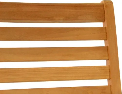 Divero 2 krzesła ogrodowe teakowe z regulacją i składaniem