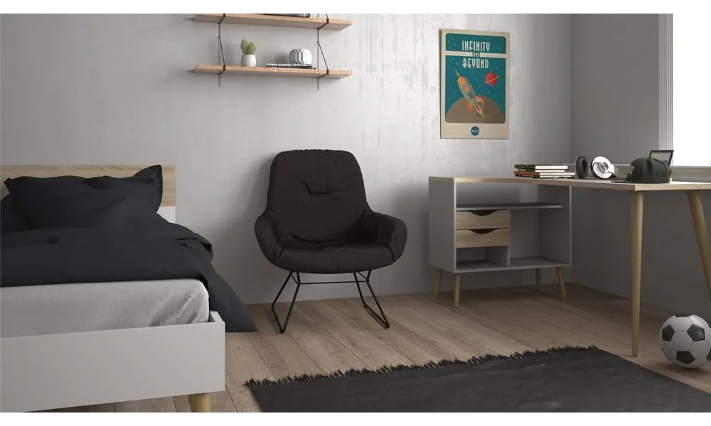 Biurko w kolorze dębu 145x81 cm Oslo – Tvilum