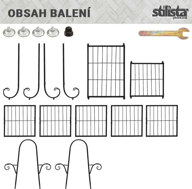 STILISTA Kwietnik, 102 x 76 x 24 cm, stal
