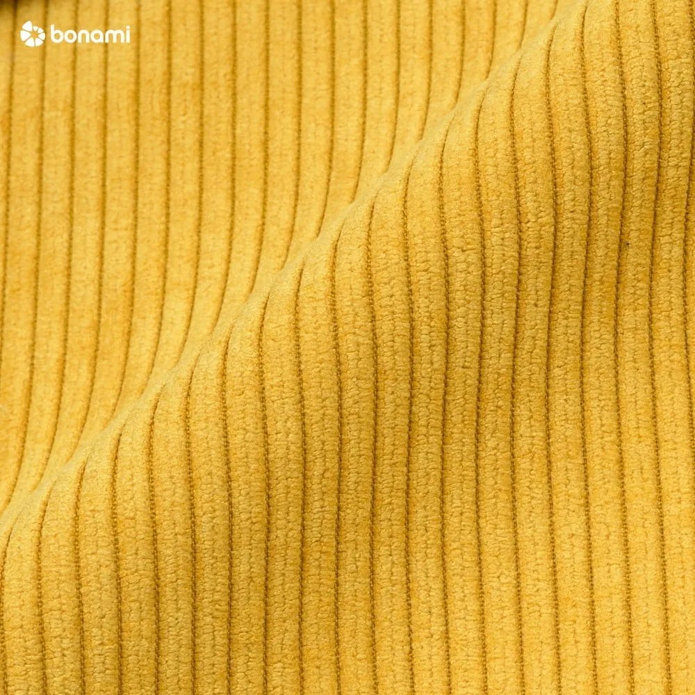 Żółta sztruksowa sofa 200 cm Lean – Karup Design