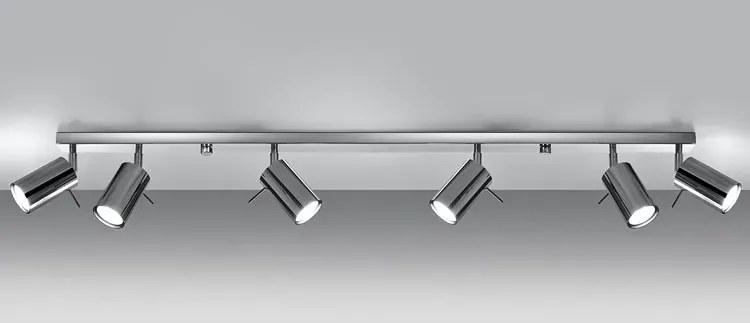 Podłużny plafon z regulowanymi reflektorami - EX686 P6-W11