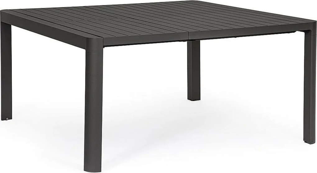 Stół rozkładany aluminium antracyt 149×97 cm - 149×149 cm - KIPLIN