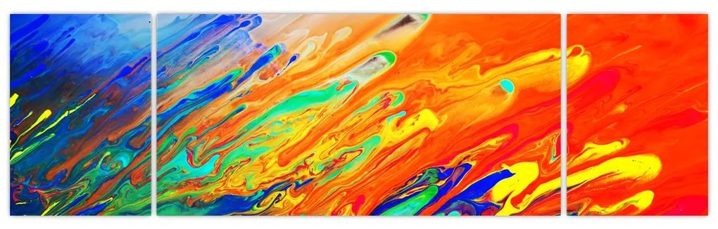 Obraz - Kolorowa abstrakcja (170x50 cm)