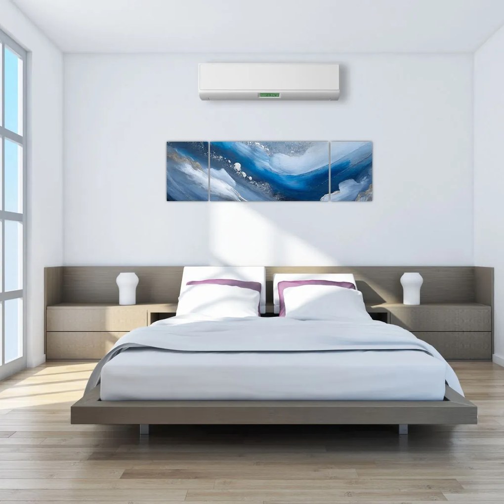 Obraz - Abstrakcja oceanu (170x50 cm)