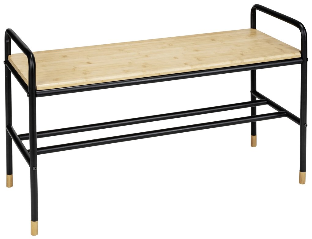 Szafka na buty z bambusową półką, 80 x 50 x 33,5 cm, Loft, WENKO
