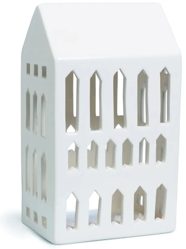 Biały ceramiczny świecznik Kähler Design Urbania Lighthouse Church