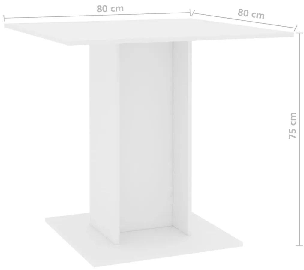 Biały stół z płyty meblowej - Malto