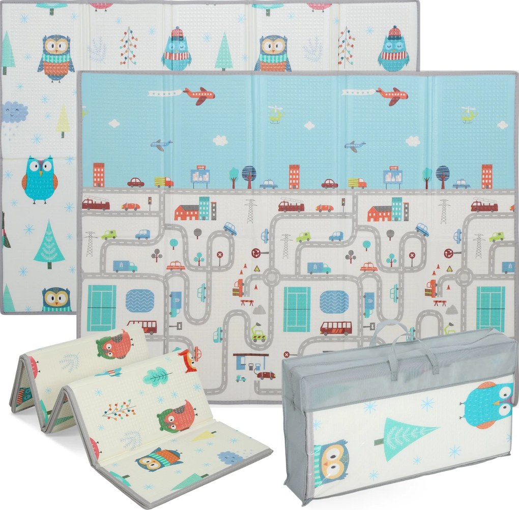 AIYAPLAY Mata dla niemowląt, motyw zwierząt, pianka, 1,5 cm wyściółki, antypoślizgowa