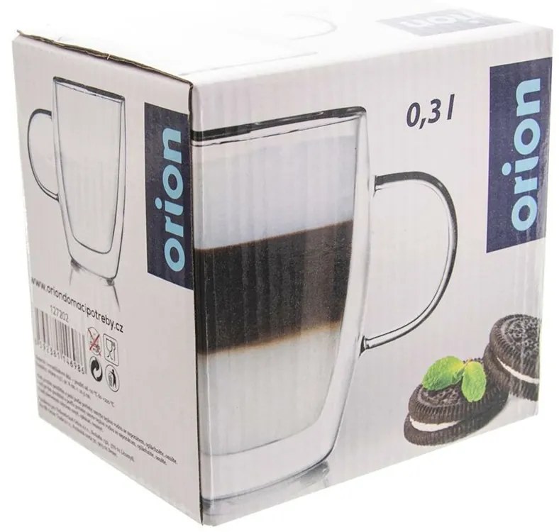 Orion Kubek szkło podwójne, 300 ml, M