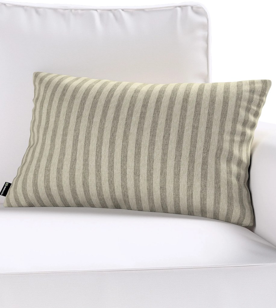 Poszewka Kinga na poduszkę prostokątną kolor beżowy tkanina outdoorowa, strukturalna, wzorzysta