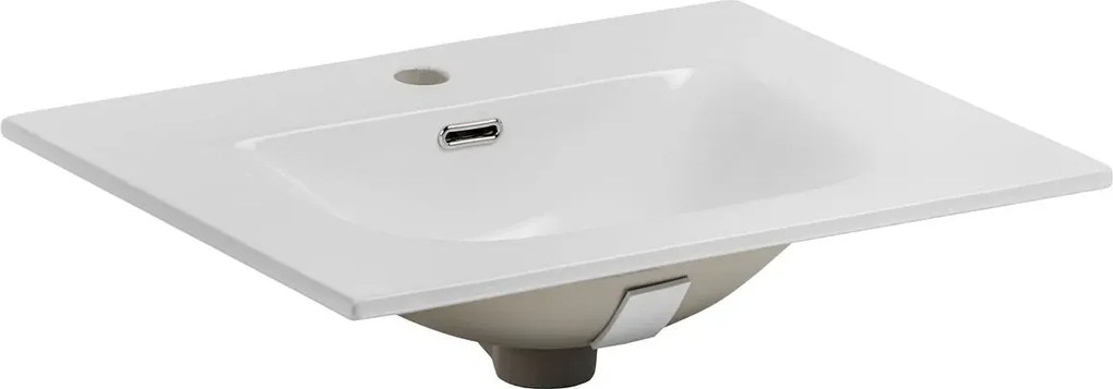 Biała prostokątna umywalka ceramiczna F8-T76