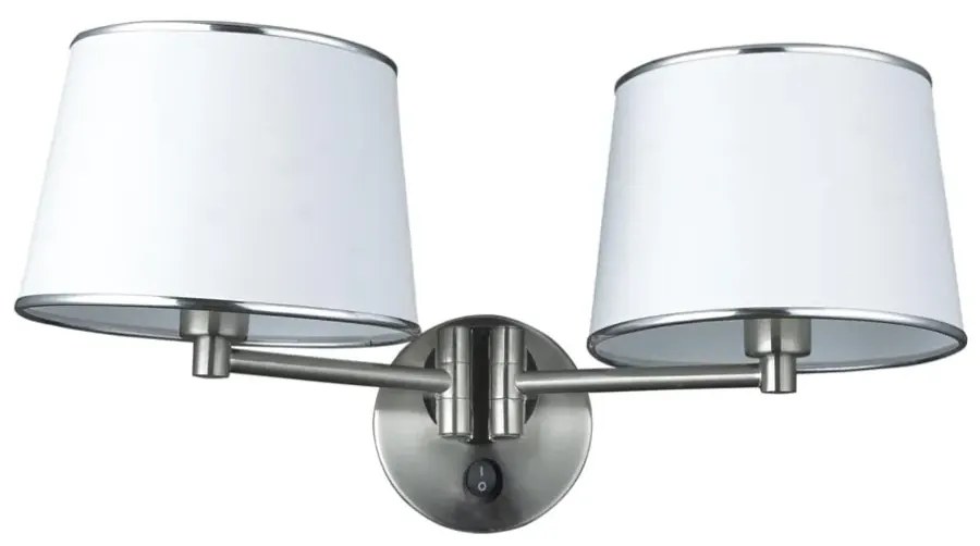 Nowoczesny kinkiet dwuramienny - K193 N9-F63
