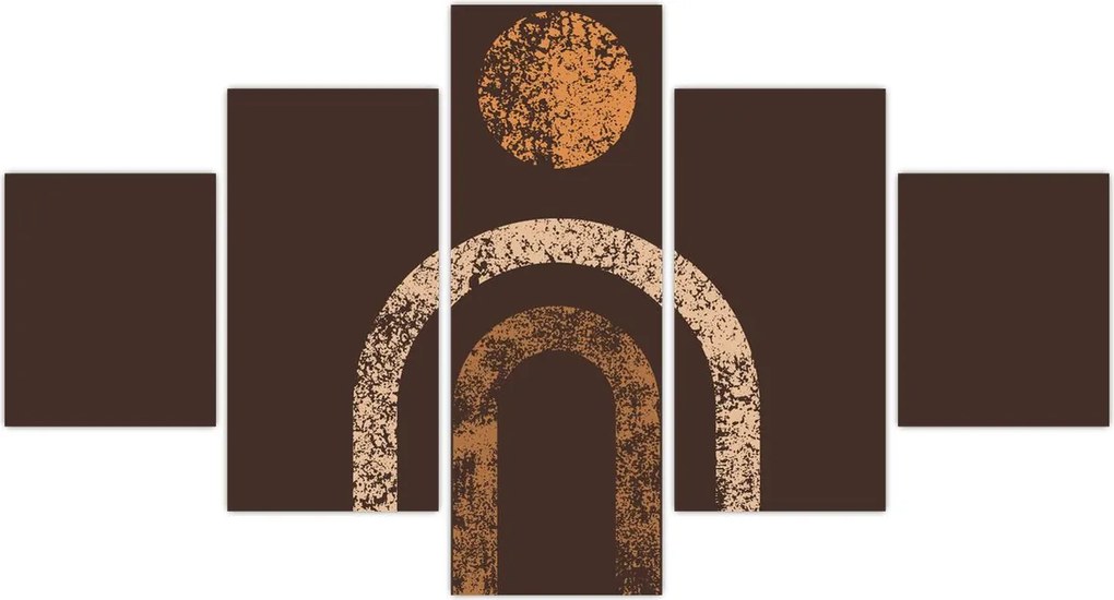 Obraz - Pomarańczowe łuki N⁰1 (125x70 cm)