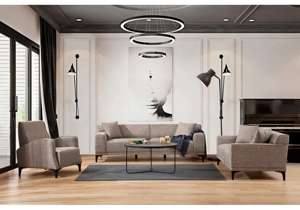 Jasnobrązowa sofa 215 cm Petra – Balcab Home