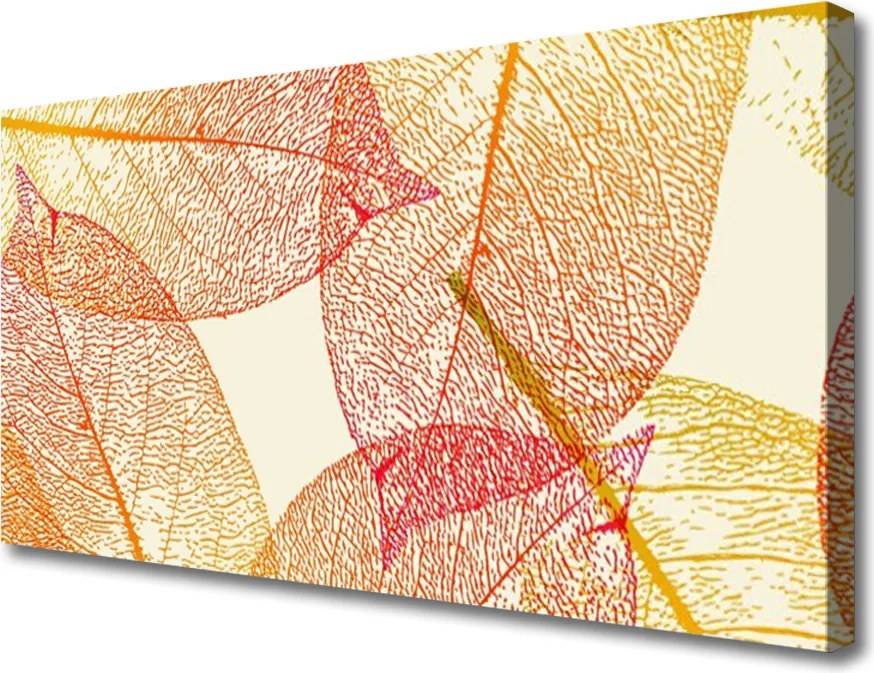 Obraz na płótnie Abstrakcyjne Liście Paproci