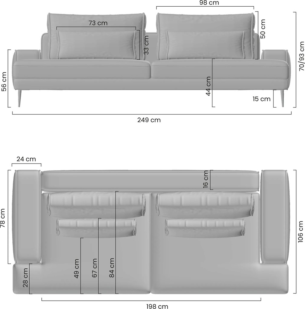Kanapa rozkładana Nicole - beżowa plecionka Magni 206.03