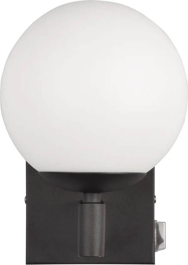 Kinkiet w kolorze matowej czerni ø 14 cm Kula – Trio