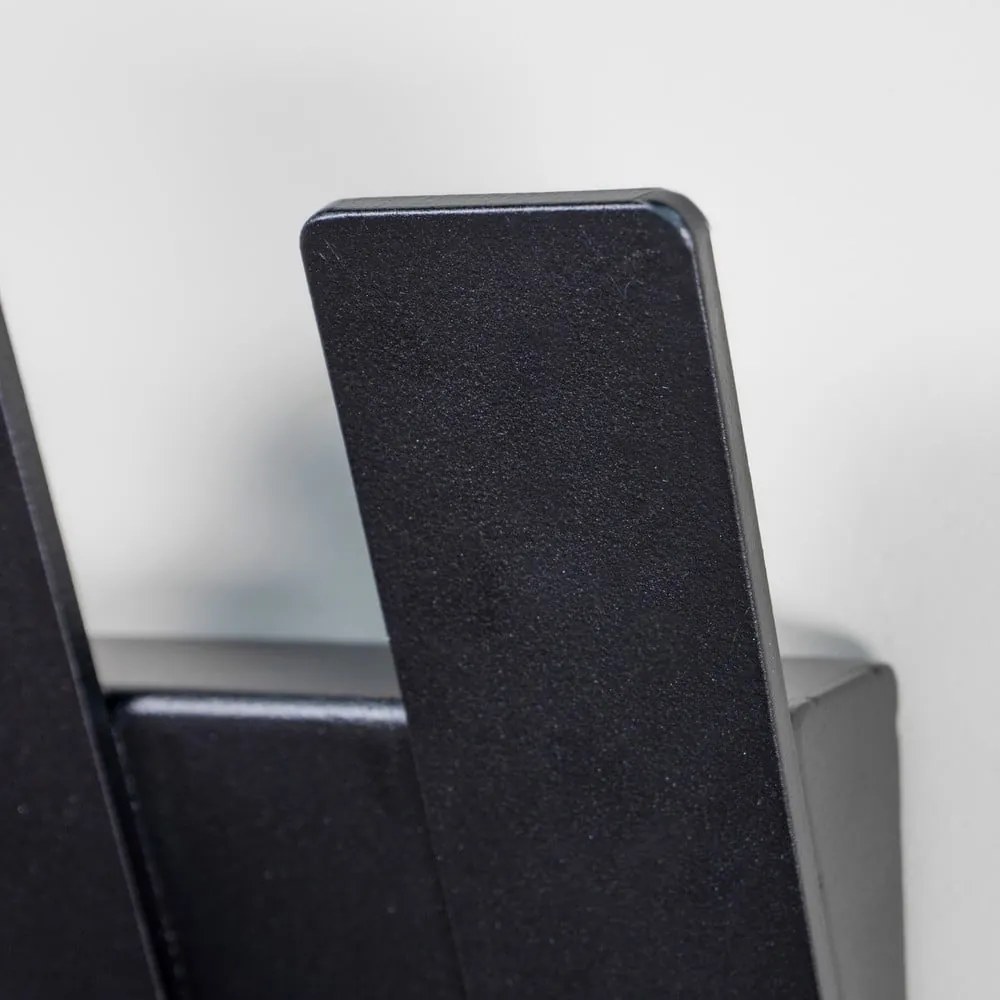 Czarny metalowy wieszak ścienny 64 cm Angle – Spinder Design