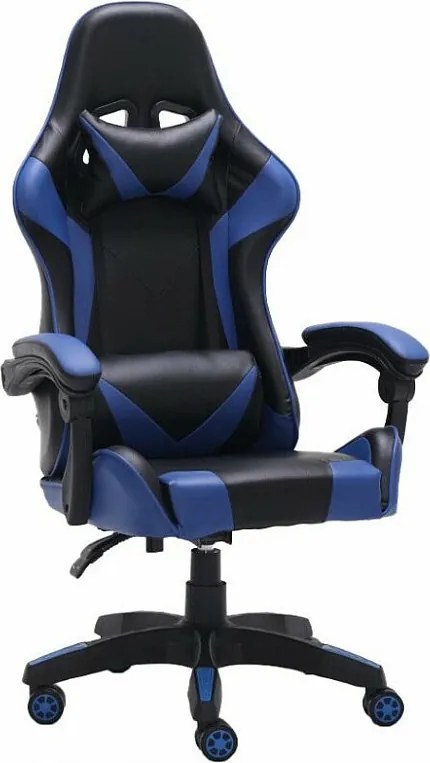 Fotel Gamingowy REMUS |  Niebieski | 66x62x125 cm | Gamingowy