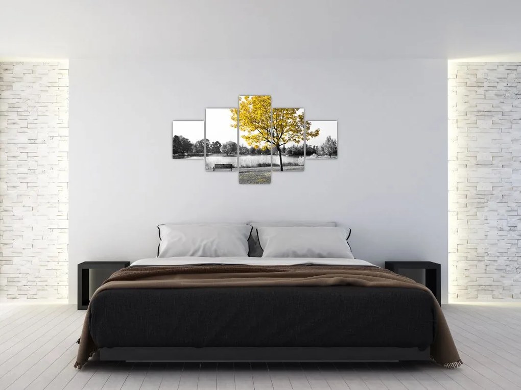 Obraz - Odpoczynek w parku (125x70 cm)