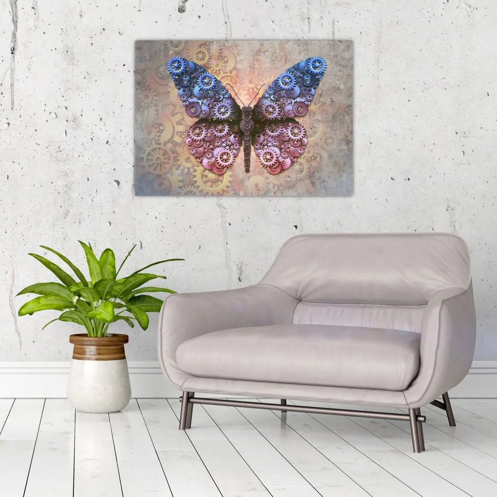 Obraz - Steampunk motyl (70x50 cm)