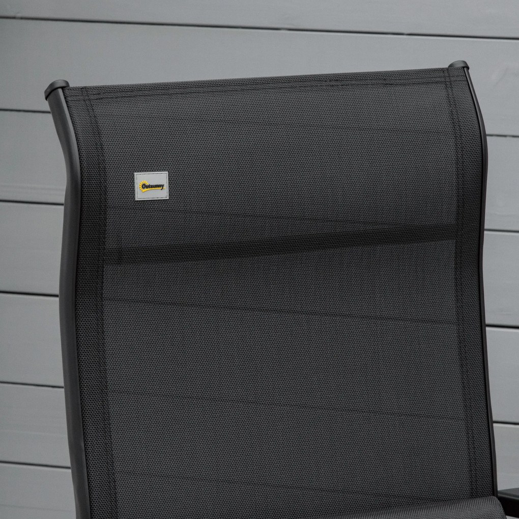 Outsunny leżak ogrodowy skladany 70cm regulowany przesylny - Aosom PL