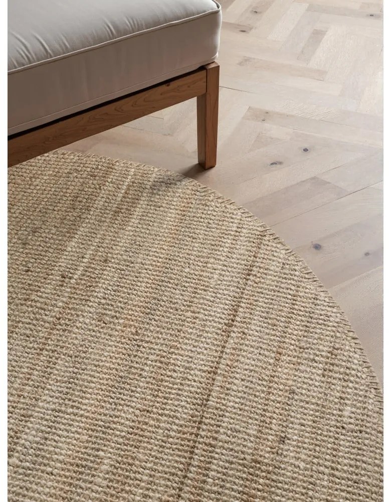 Szarobrązowy okrągły dywan z juty ø 200 cm Bouclé Jaipur – Hanse Home