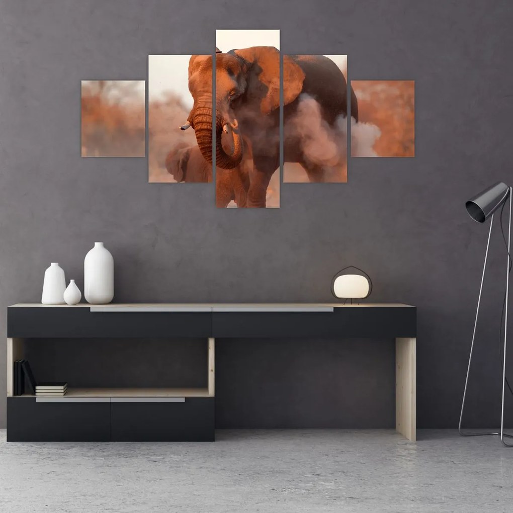 Obraz - Wielki słoń afrykański (125x70 cm)