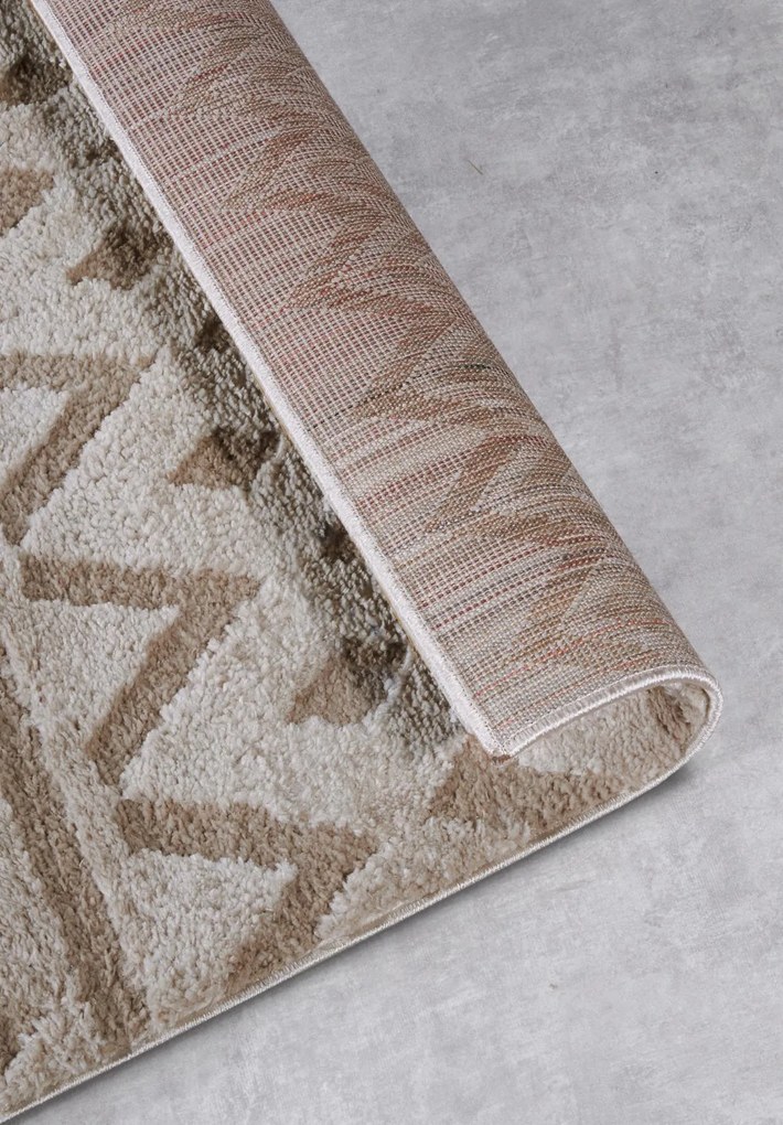 Dywan nowoczesny Gallery 3D Boho beżowy 160 cm x 235 cm