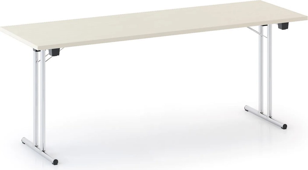 Składany stół konferencyjny FOLDING, 180x80 cm, brzoza