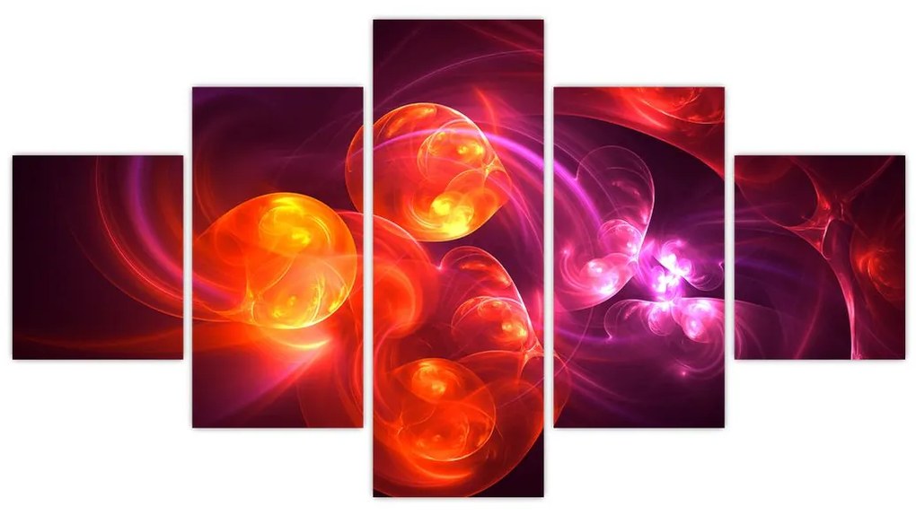 Obraz nowoczesnej abstrakcji (125x70 cm)
