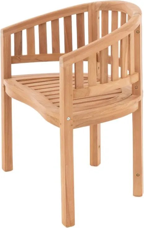 Krzesło DIVERO - impregnowane drewno tekowe