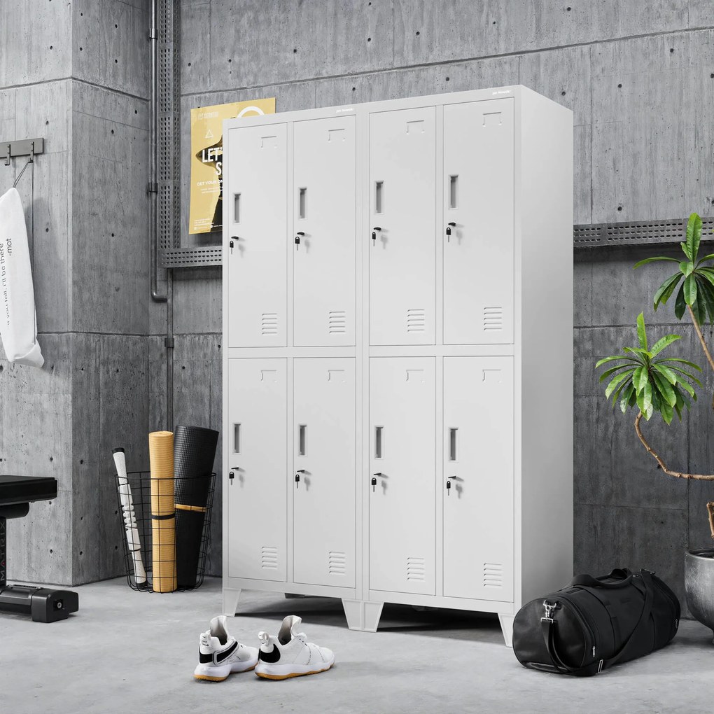 Szafka pracownicza BHP szara: BARTEK 2 Plus