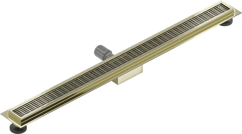 Mexen Flat M33 odpływ liniowy 80 cm, złoty - 1533080-15
