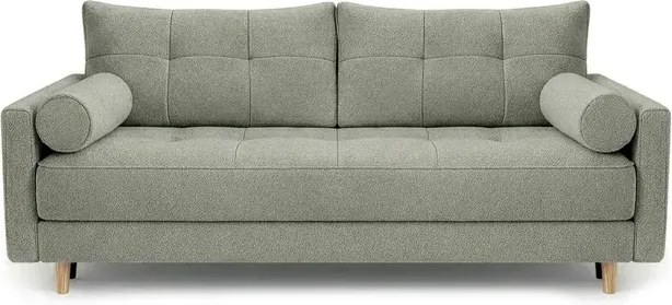 Sofa z Funkcją Spania LONAR Szara Boucle Nowoczesna