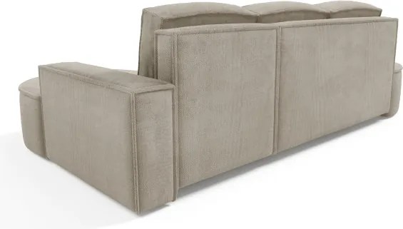 Narożnik MOLLY Lewostronny z funkcją spania, wolnostojący tkanina CURIO 11 Popielaty