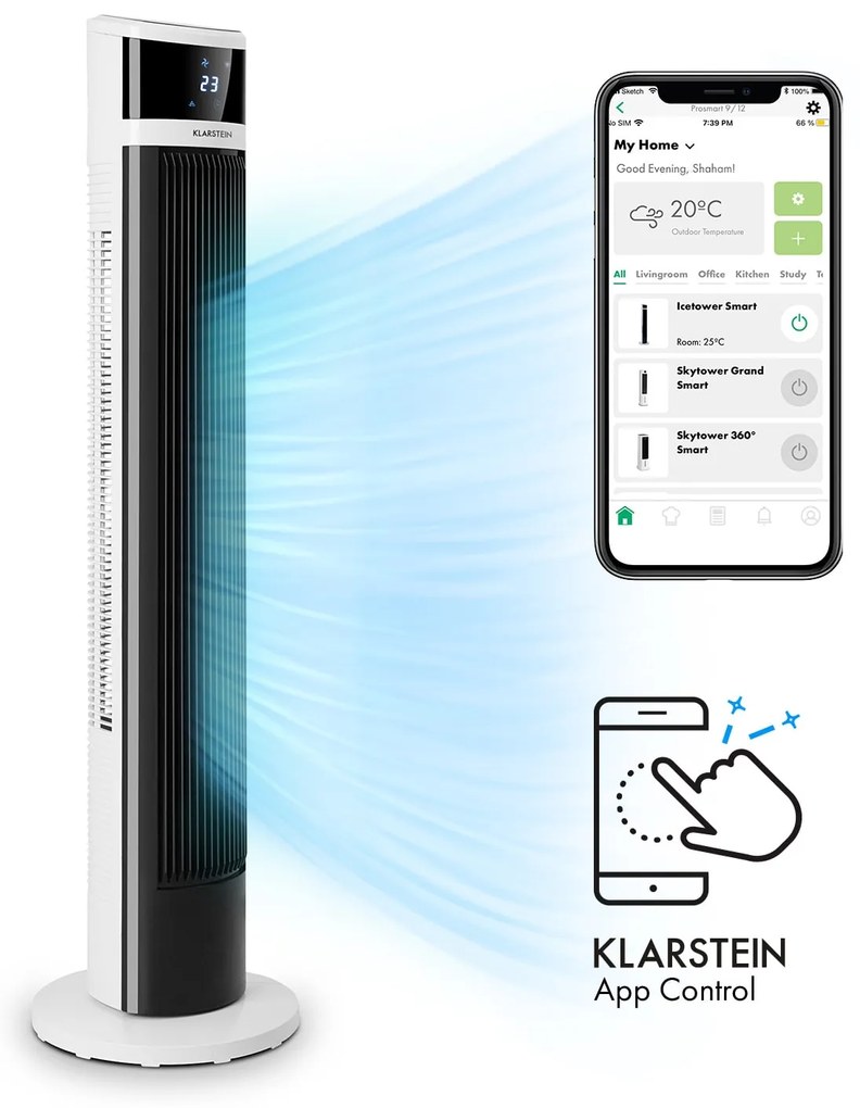 Klarstein Icetower Smart Wentylator kolumnowy