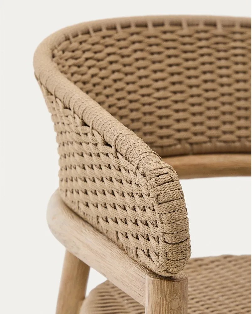 Drewniane krzesło ogrodowe w naturalnym kolorze Arinella – Kave Home